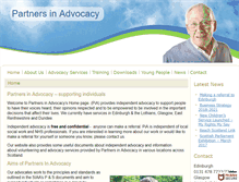Tablet Screenshot of partnersinadvocacy.org.uk